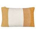 Malagoon Festivity cushion - yellow, ochre, off-white - 35x60cm 100% wool