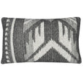 Malagoon cushion Mochica ornament - anthracite - 35x60cm