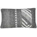 Malagoon cushion Mochica decostripe - anthracite - 35x60cm