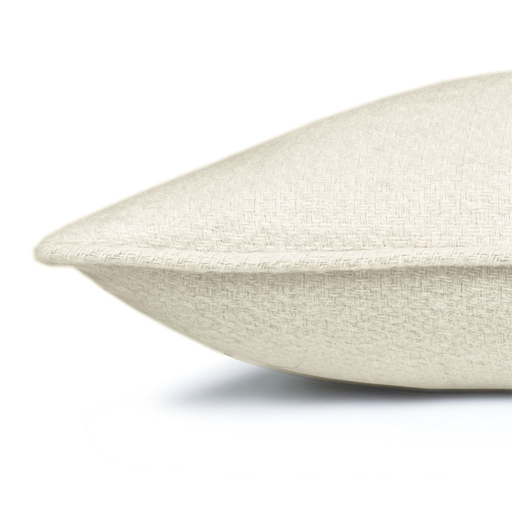 Malagoon cushion - Abbey White - 50x50cm recycled wool