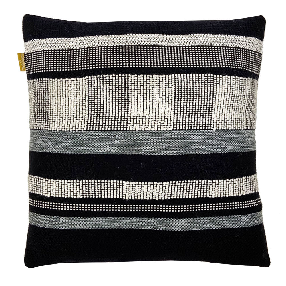 Malagoon cushion - black textured - 50x50cm