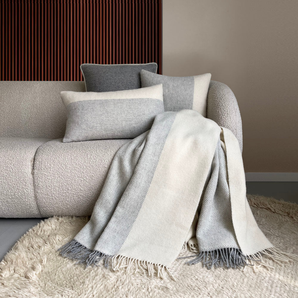 Malagoon Easy Nature cushion - grey - 45x45cm wool