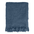 Malagoon Solid throw - indigo blue - 125x150cm