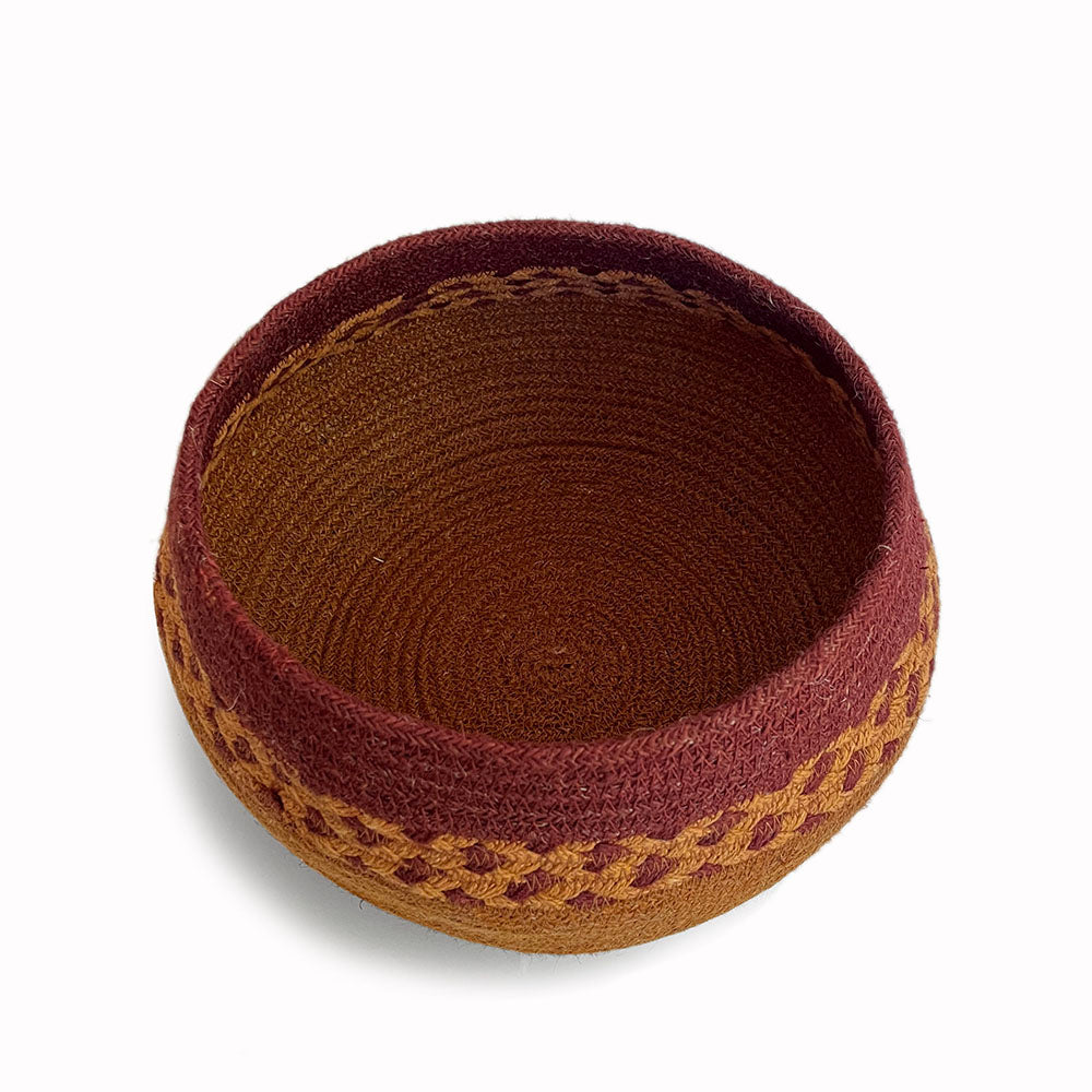 Malagoon basket malemba -curry yellow- 28x17cm jute