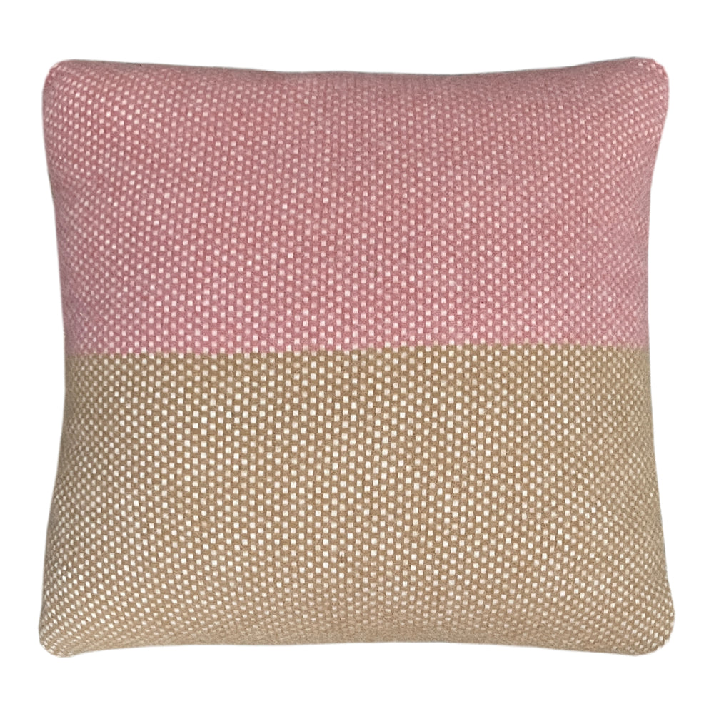 Malagoon cushion Festivity square -maroon beige- 45x45cm 100% wool