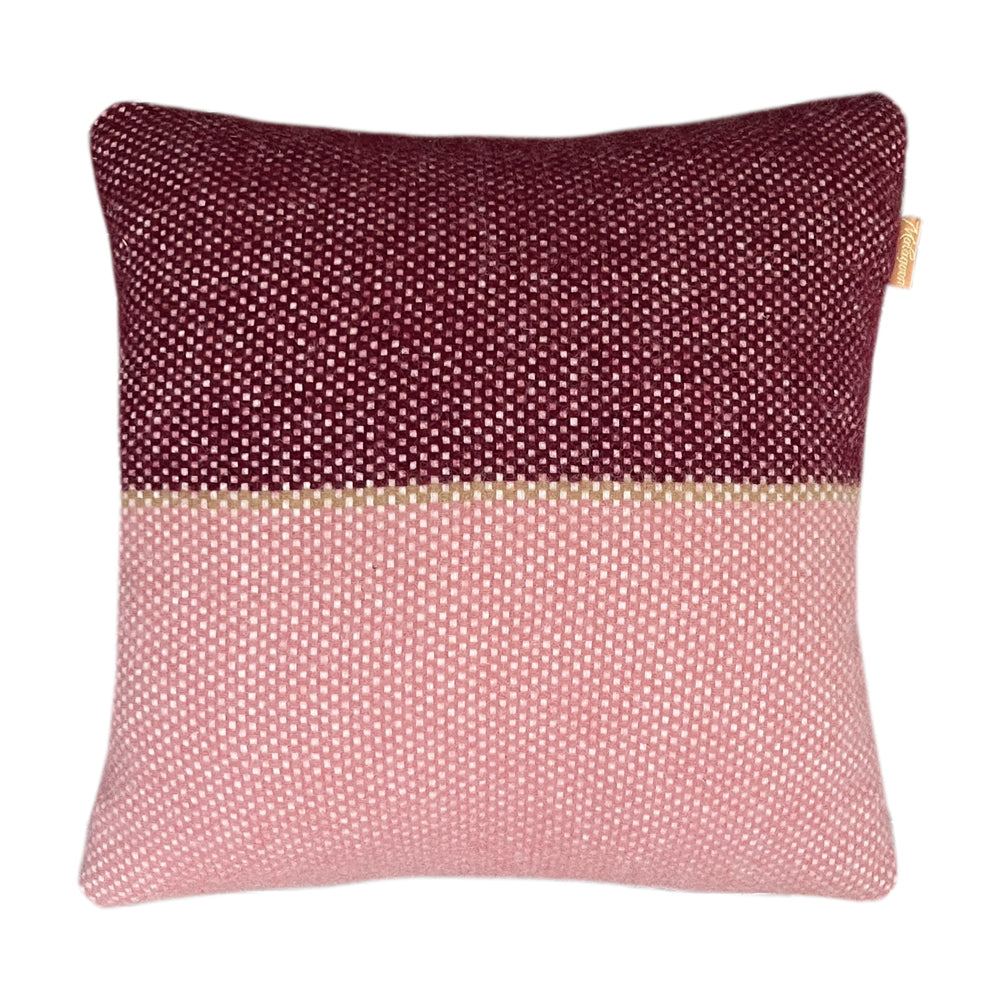 Malagoon cushion Festivity square -maroon red- 45x45cm 100% wool