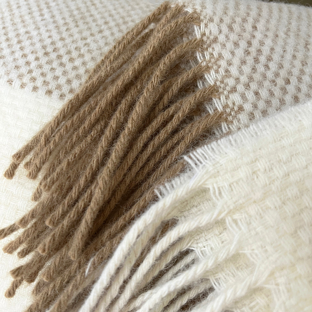 Malagoon throw Easy Nature - beige - 140x200cm 100% wool