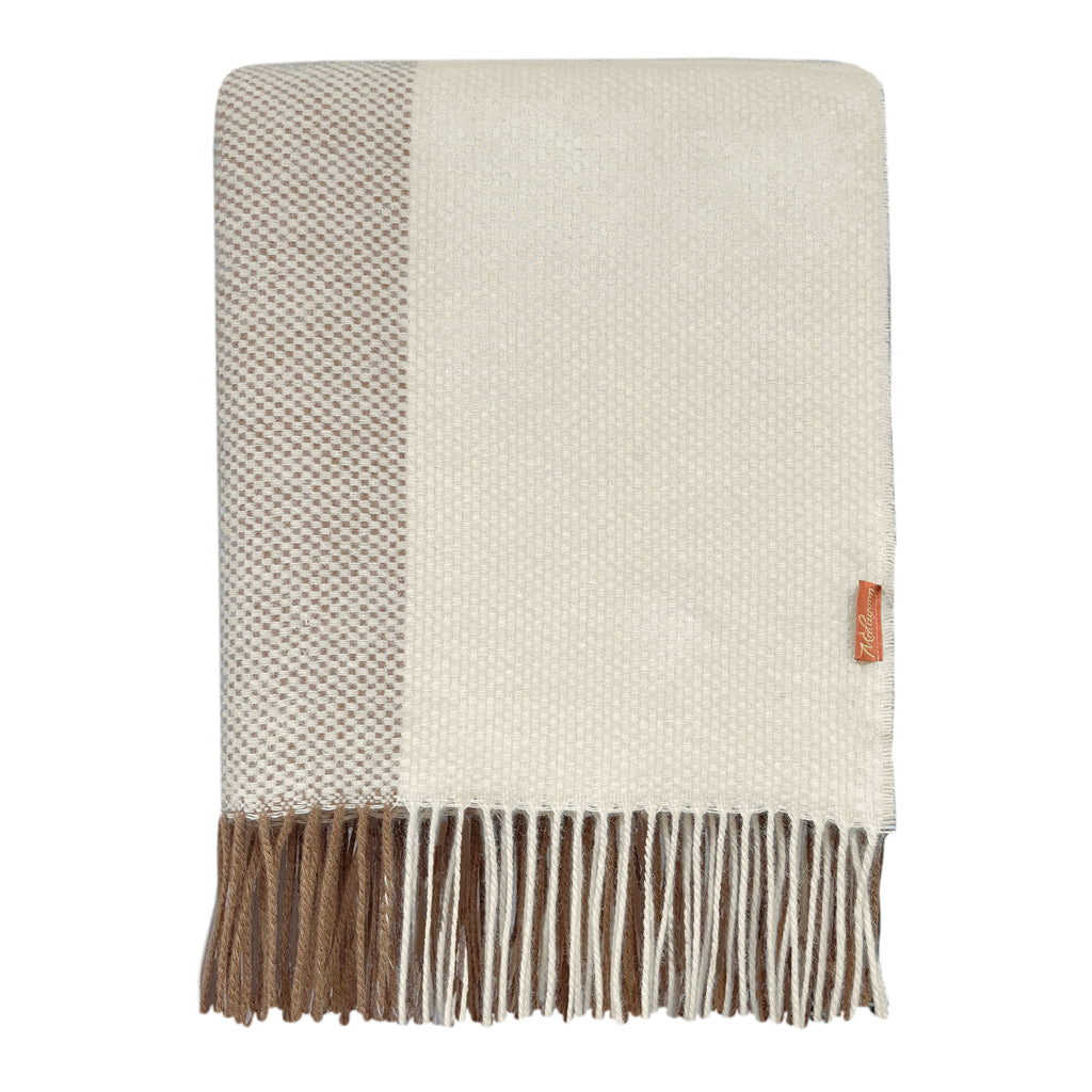 Malagoon throw Easy Nature - beige - 140x200cm 100% wool