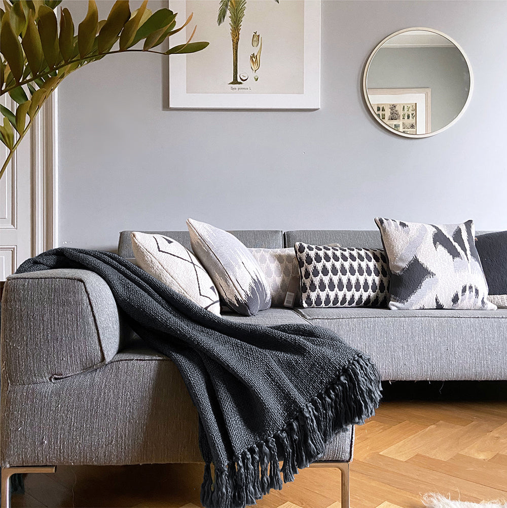 Malagoon throw Slate - anthracite - 125x150cm