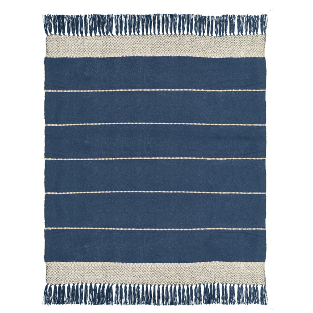Malagoon throw Berber - dark blue - 125x150cm