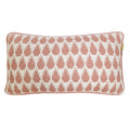 Malagoon Botanic mini cushion - pink - 35x60cm 100% organic cotton
