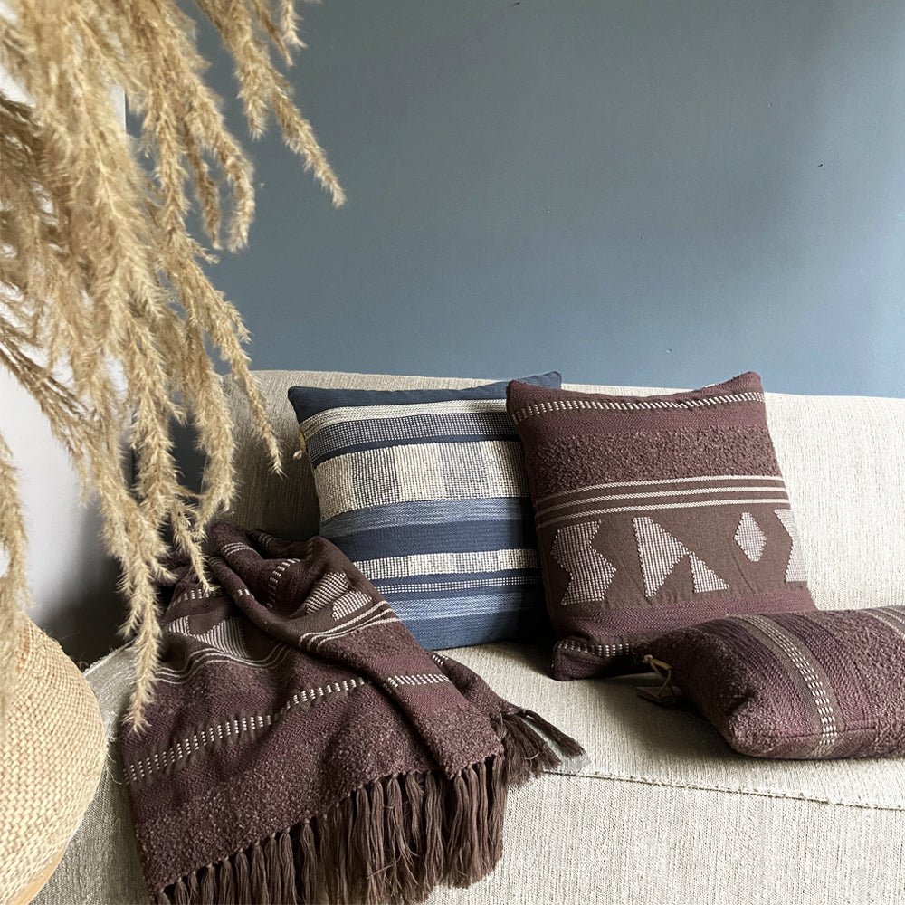 Malagoon throw Crafty - chestnut brown - 125x150cm