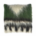 Malagoon cushion Triangle - grey-green shades - 50x50cm 100% wool