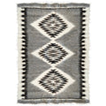 Malagoon rug Pattern 3 - off-white, shades of grey - 150x200cm 100% wool