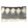 Malagoon Diamond cushion - grey - 40x70cm 100% wool