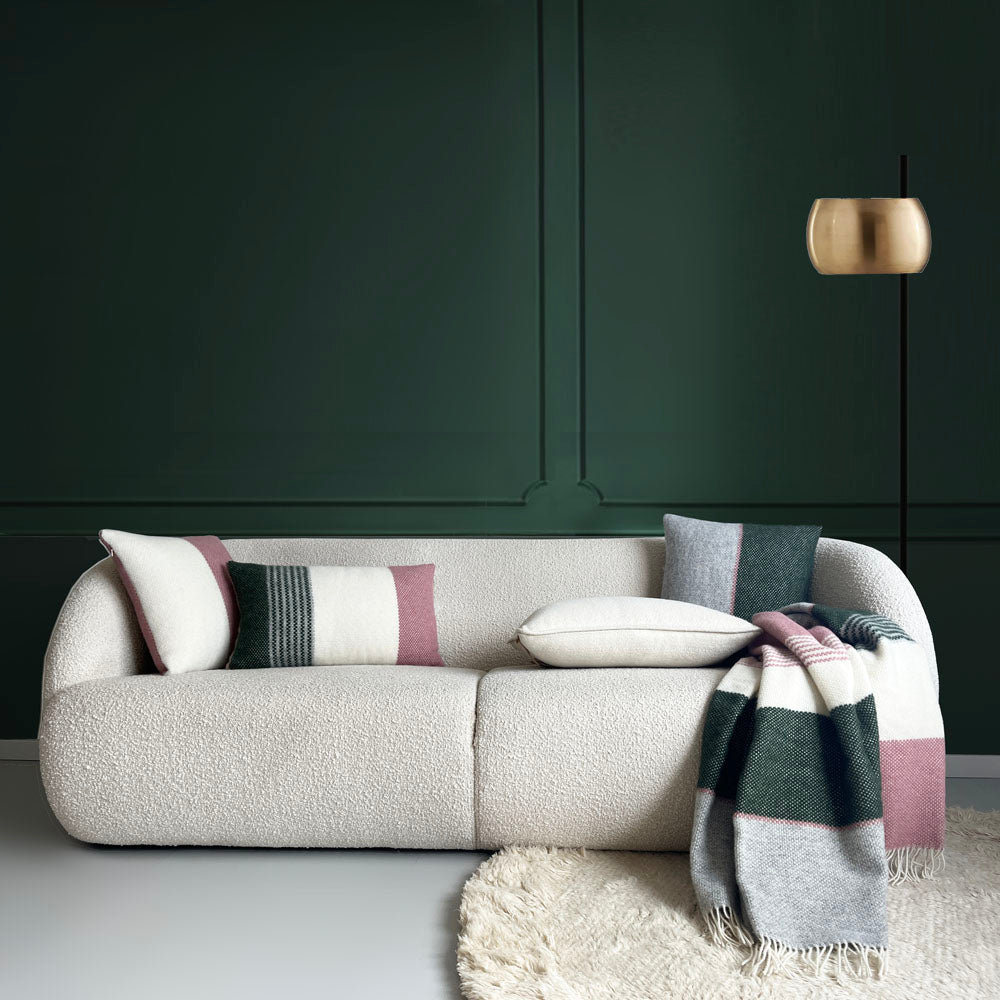 Malagoon throw Festivity - misty pink - 140x200cm 100% wool