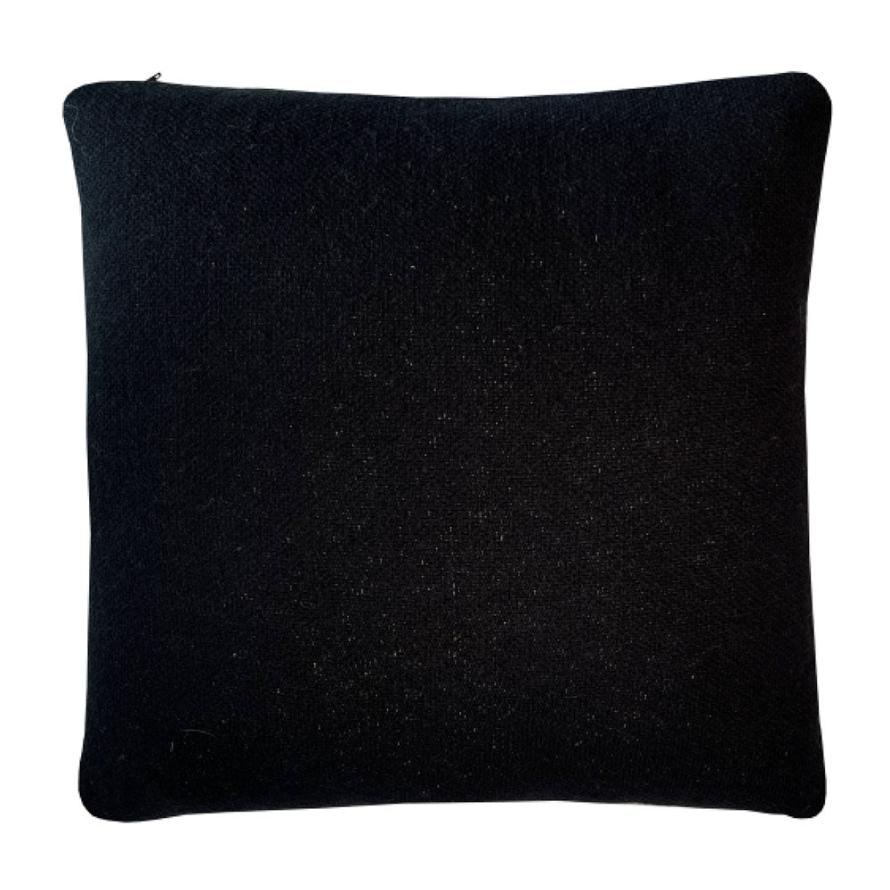 Malagoon cushion Floral Victory - black - 50x50cm 100% organic cotton