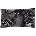 Malagoon cushion Funny Block Dye - black - 35x60cm 100% organic cotton