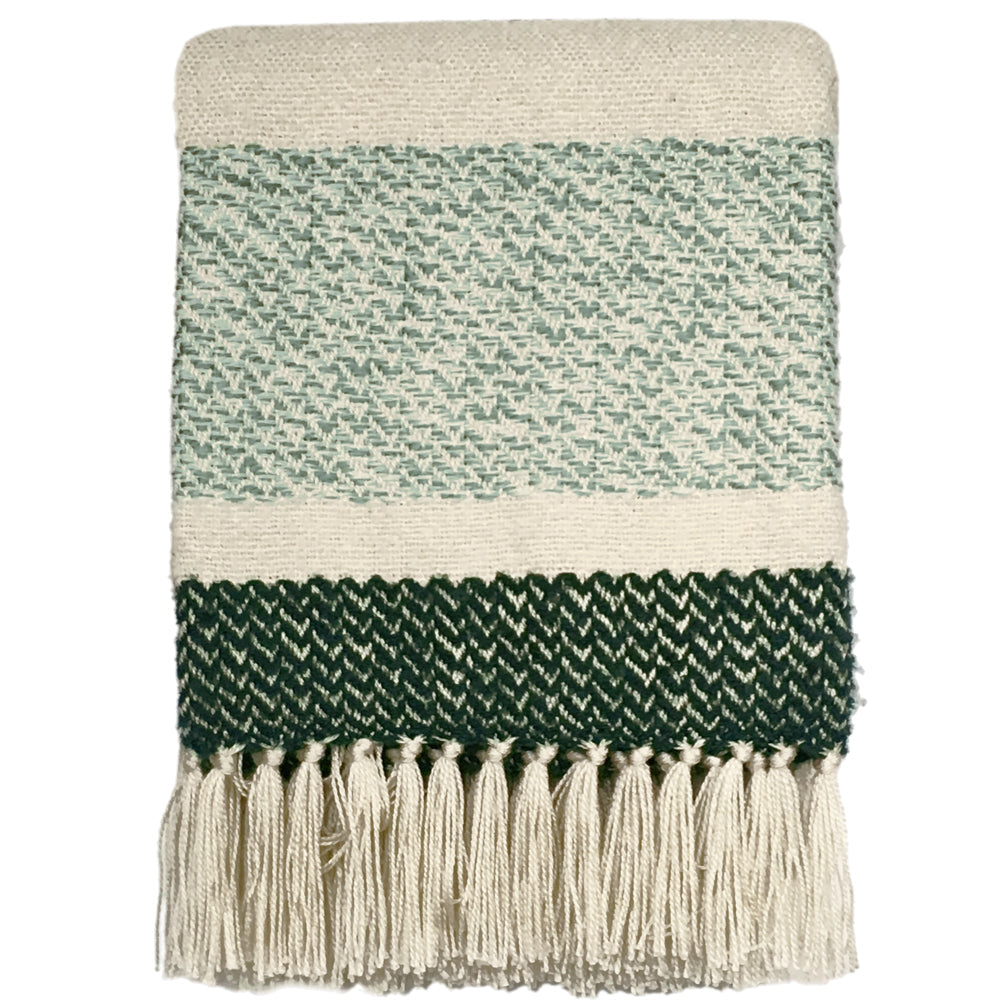 Malagoon throw Berber - grainy green - 125x150cm