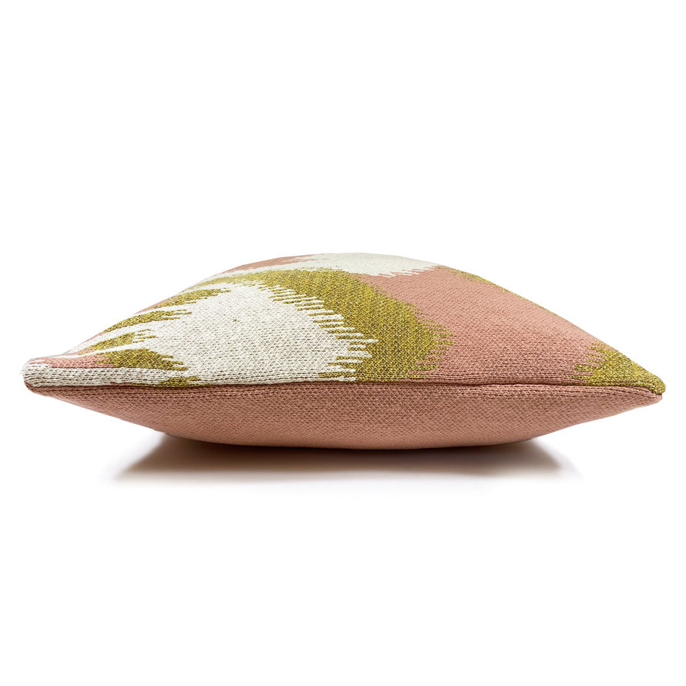 Malagoon cushion Ikat - pink - 50x50cm 100% organic cotton