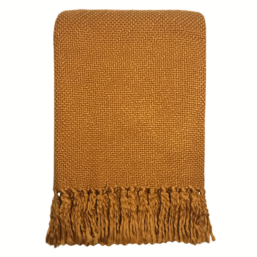 Malagoon throw Inca - ochre yellow - 125x150cm