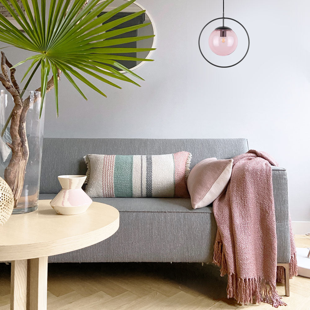 Malagoon cushion - pastel multicolor bouclé - 40x70cm
