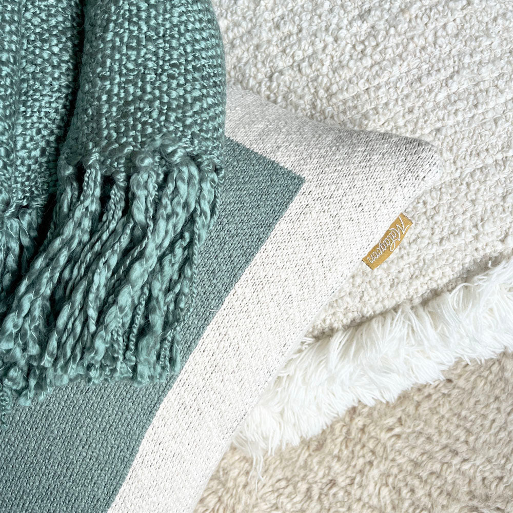 Malagoon cushion Poster - sage green - 50x50cm 100% organic cotton