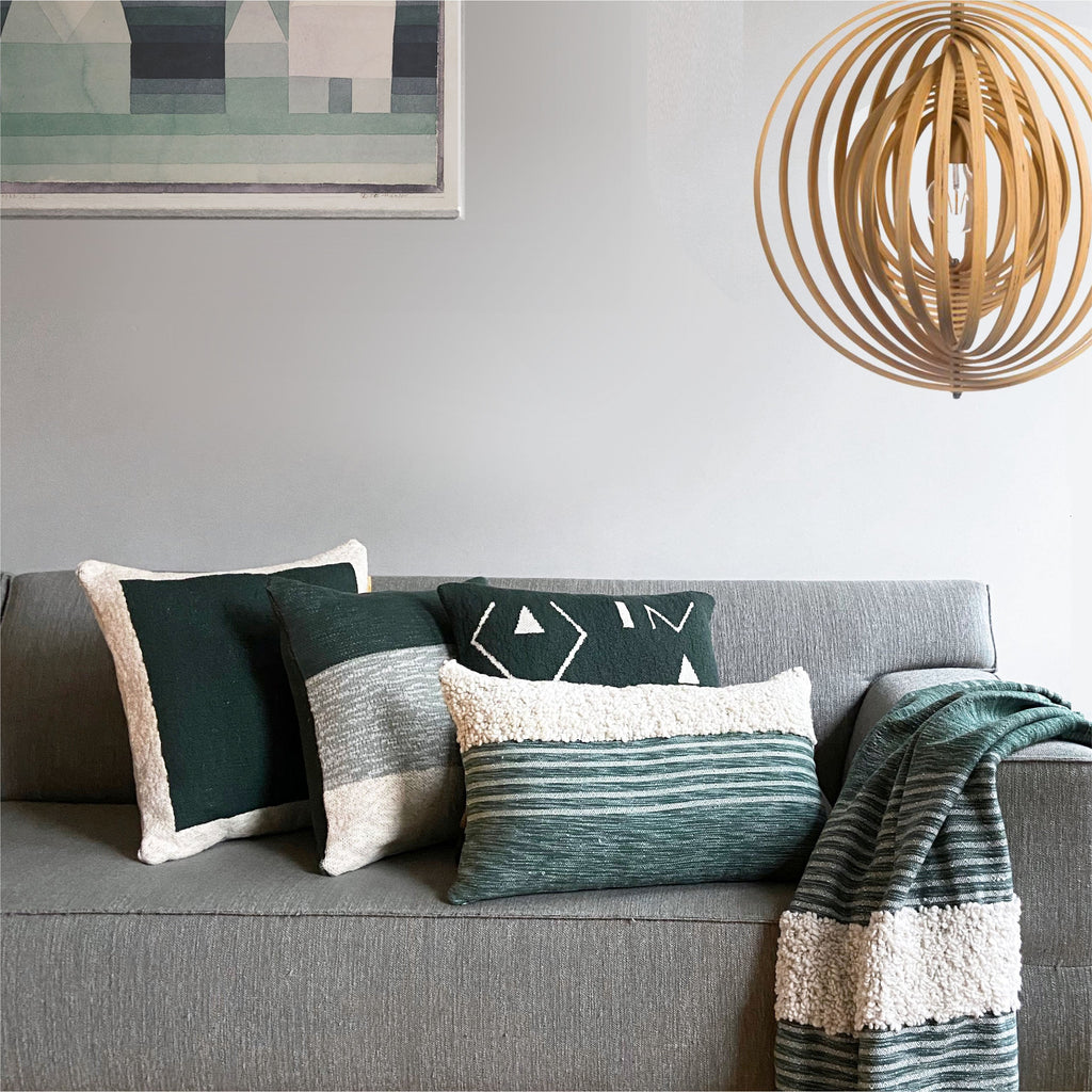Malagoon cushion Poster - green - 50x50cm 100% organic cotton