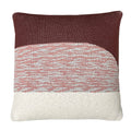 Malagoon cushion Sunset - rust brown - 50x50cm 100% organic cotton