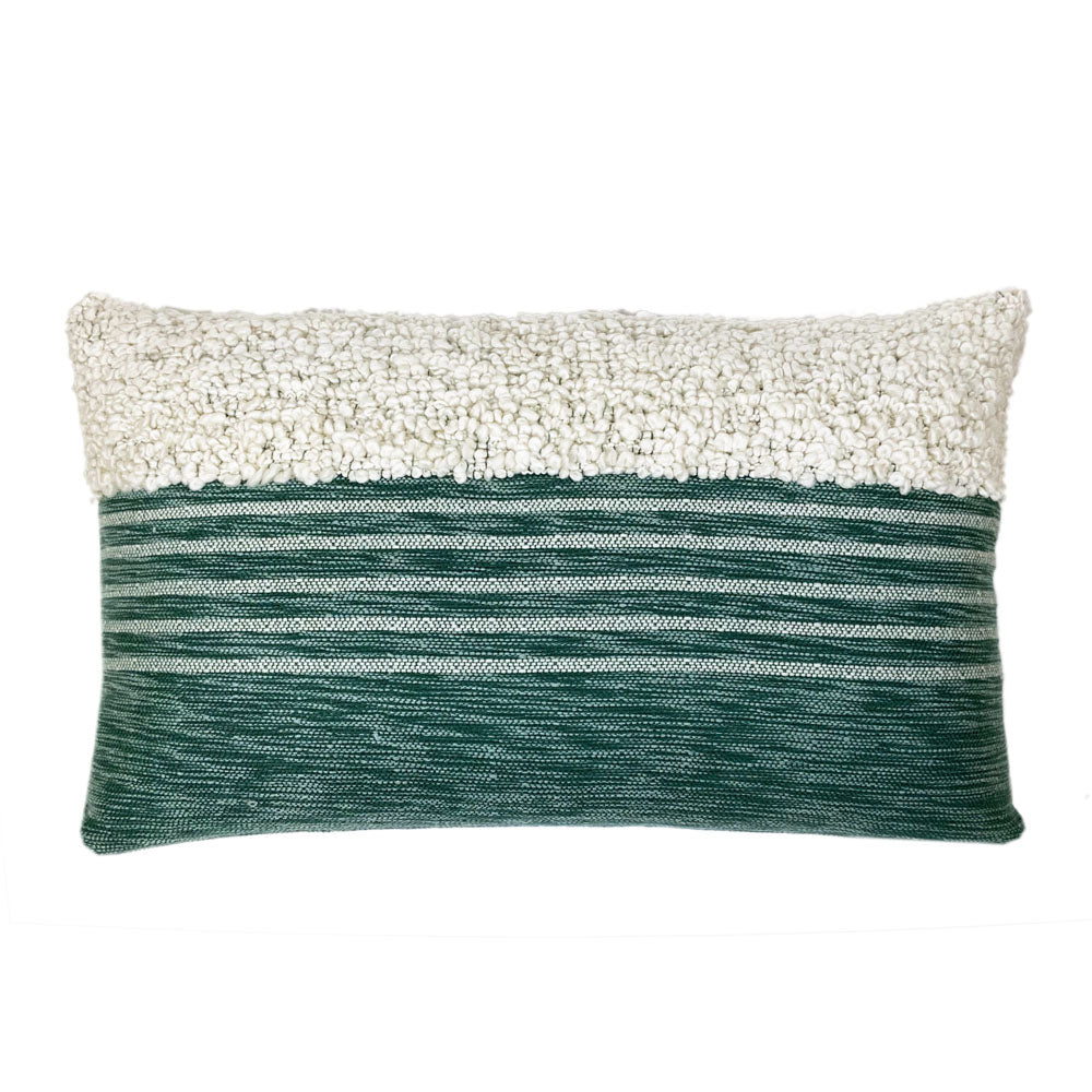 Malagoon Cushion Tribal - green mélange - 50x50cm