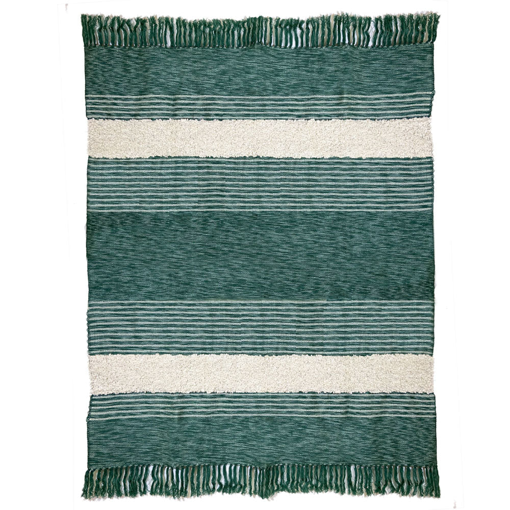Malagoon Tribal throw - green mélange - 125x150cm