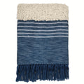 Malagoon Tribal throw - indigo blue mélange - 125x150cm