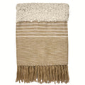 Malagoon Tribal throw - off-white/beige mélange - 125x150cm