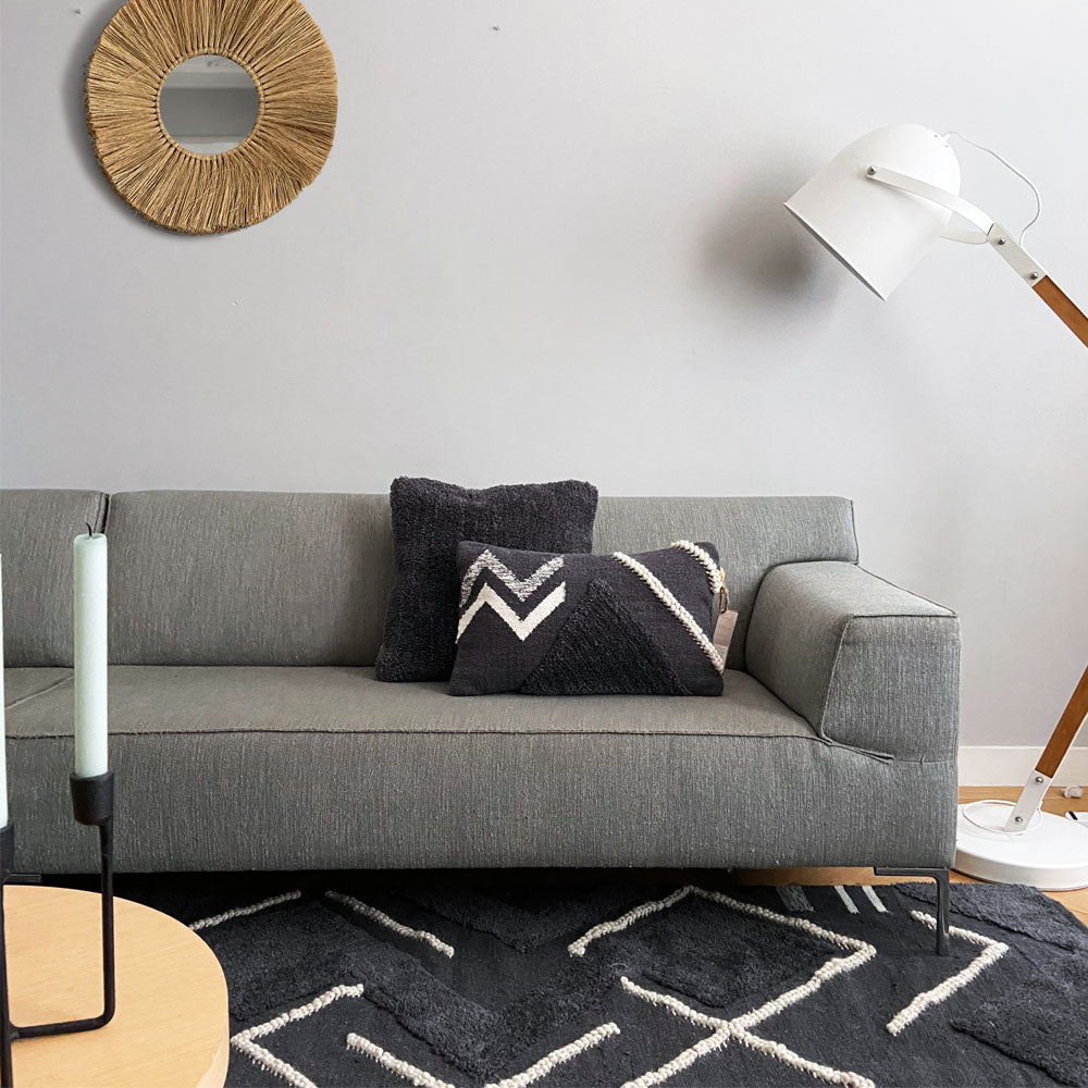 Malagoon cushion Tufted - cozy grey - 50x50cm 100% wool