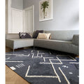 Malagoon Wonder rug - anthracite grey - 160x260cm 100% wool